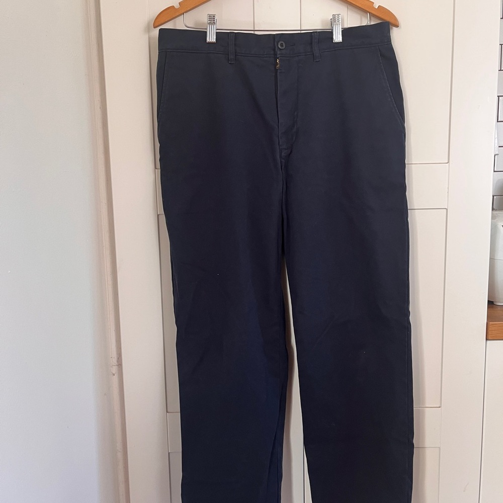 J Crew Men's Classic Straight Fit Chino Pants - Navy
